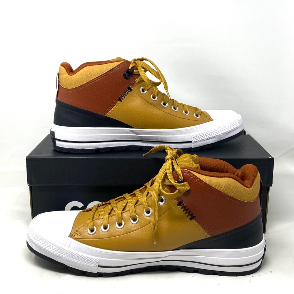 Converse Chuck Taylor Street Boot High Leather Shoes Casual Men's Size 171446C - Picture 4 of 8
